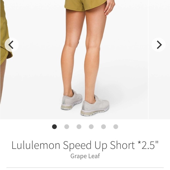 lululemon athletica Speed Up Shorts size 8 2.5 inseam Grape Leaf - Picture 1 of 5
